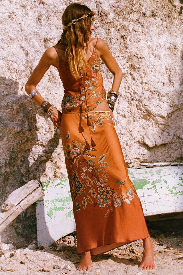 Spell peaches mini dress discount